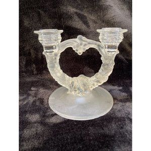 Lalique Look candle holder!